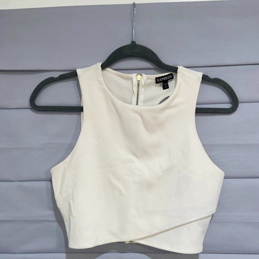 Cream color crop top
